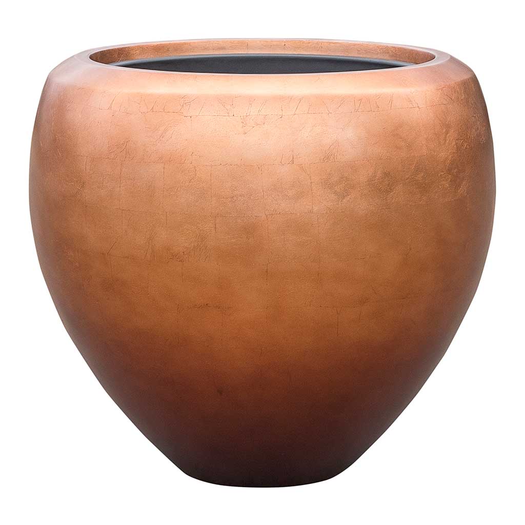 Metallic Couple Plant Pot Matt Copper