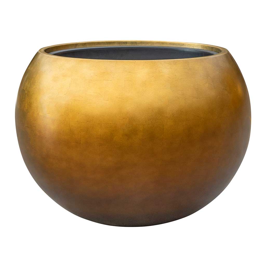 Metallic Couple Plant Pot - Matt Honey