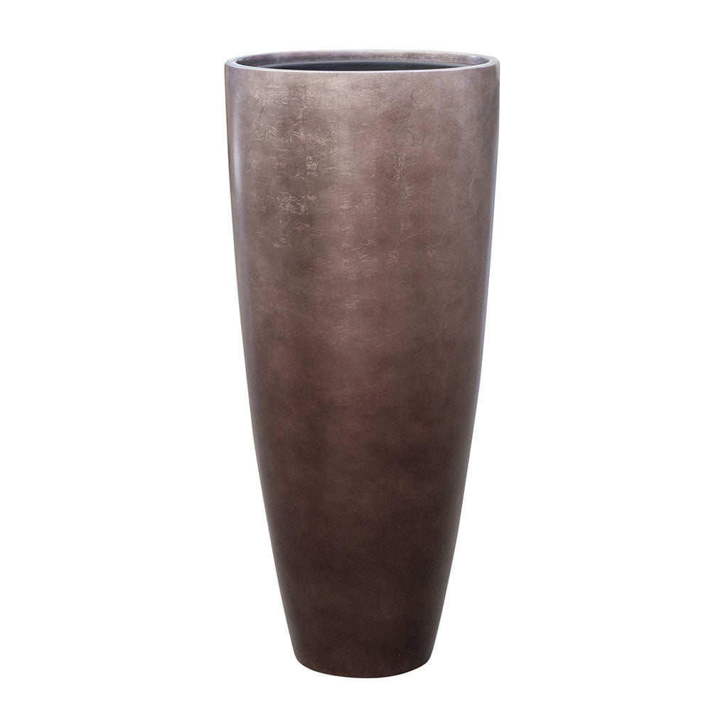 Metallic Partner Planter - Matt Coffee 90cm