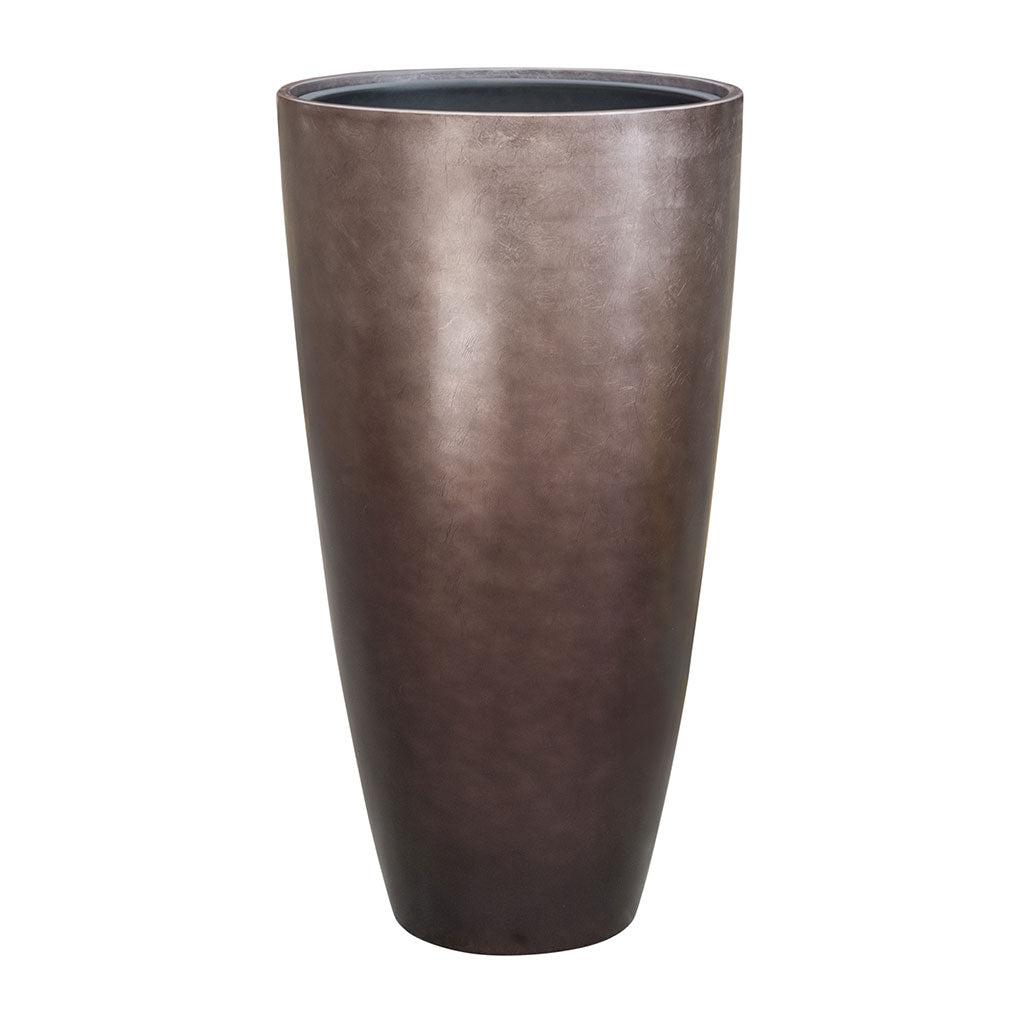 Metallic Partner Planter - Matt Coffee 90cm