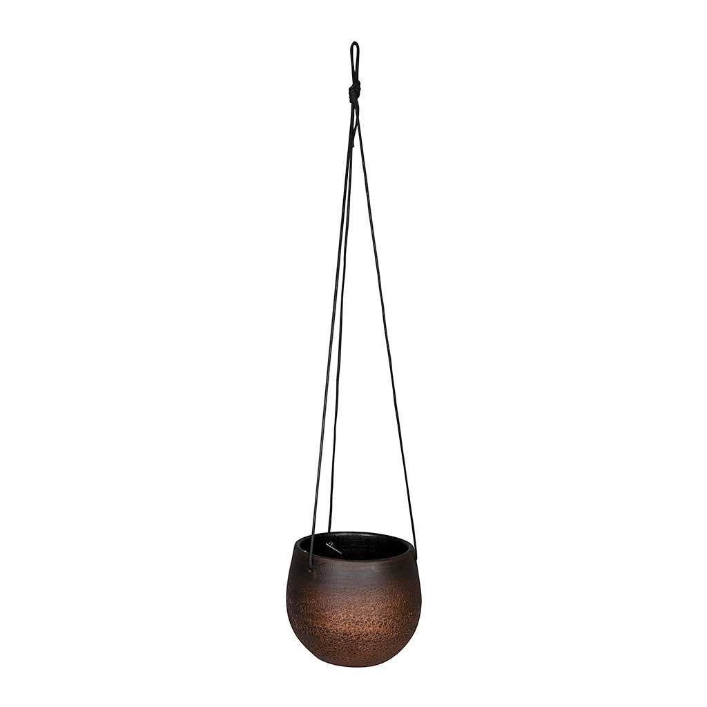 Mya Hanging Planter - Shiny Mocha