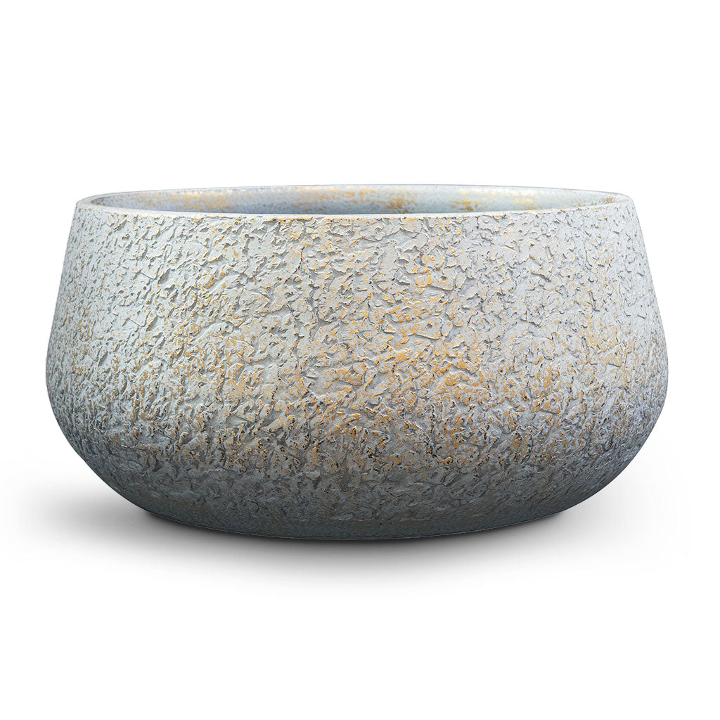 Noor Plant Bowl Metallic Grey