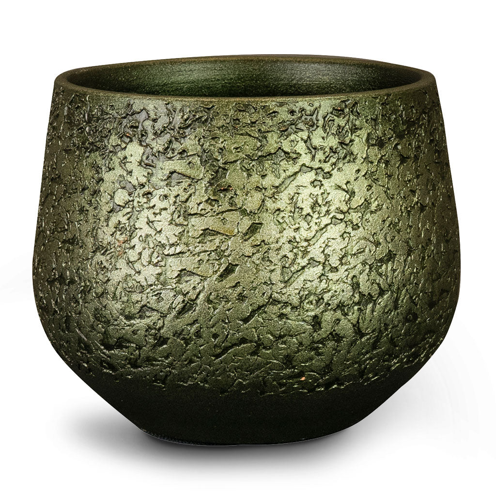 Noor Plant Pot Velvet Green