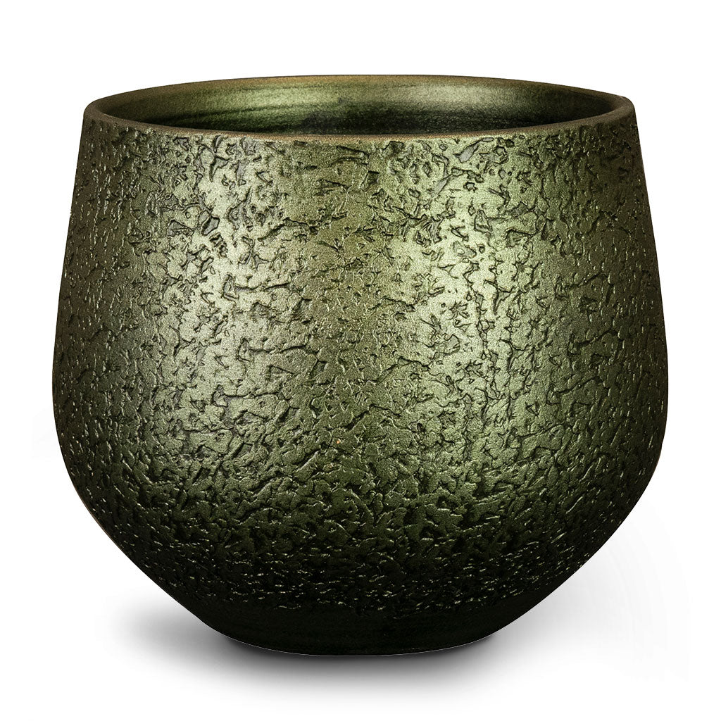 Noor Plant Pot Velvet Green