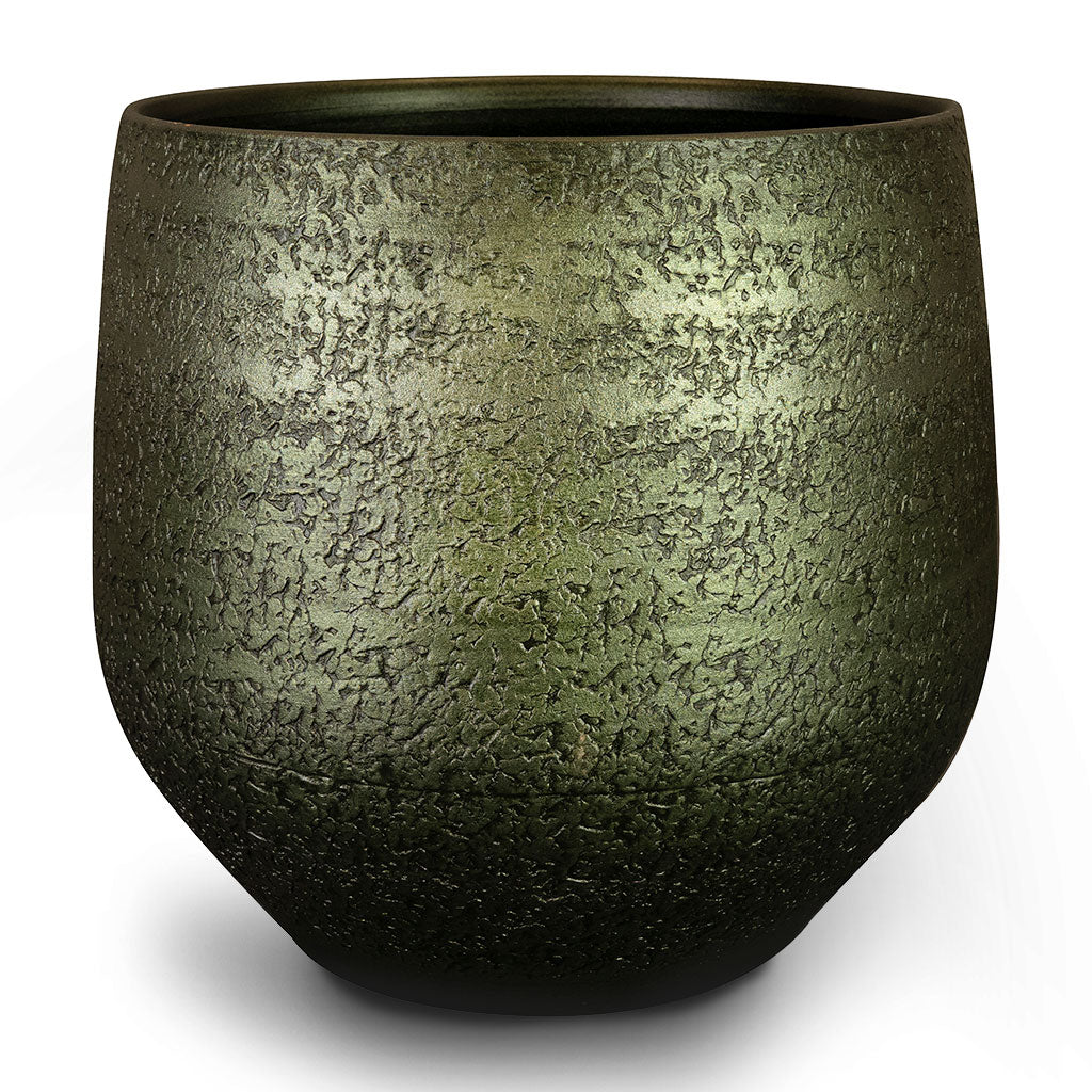 Noor Plant Pot Velvet Green