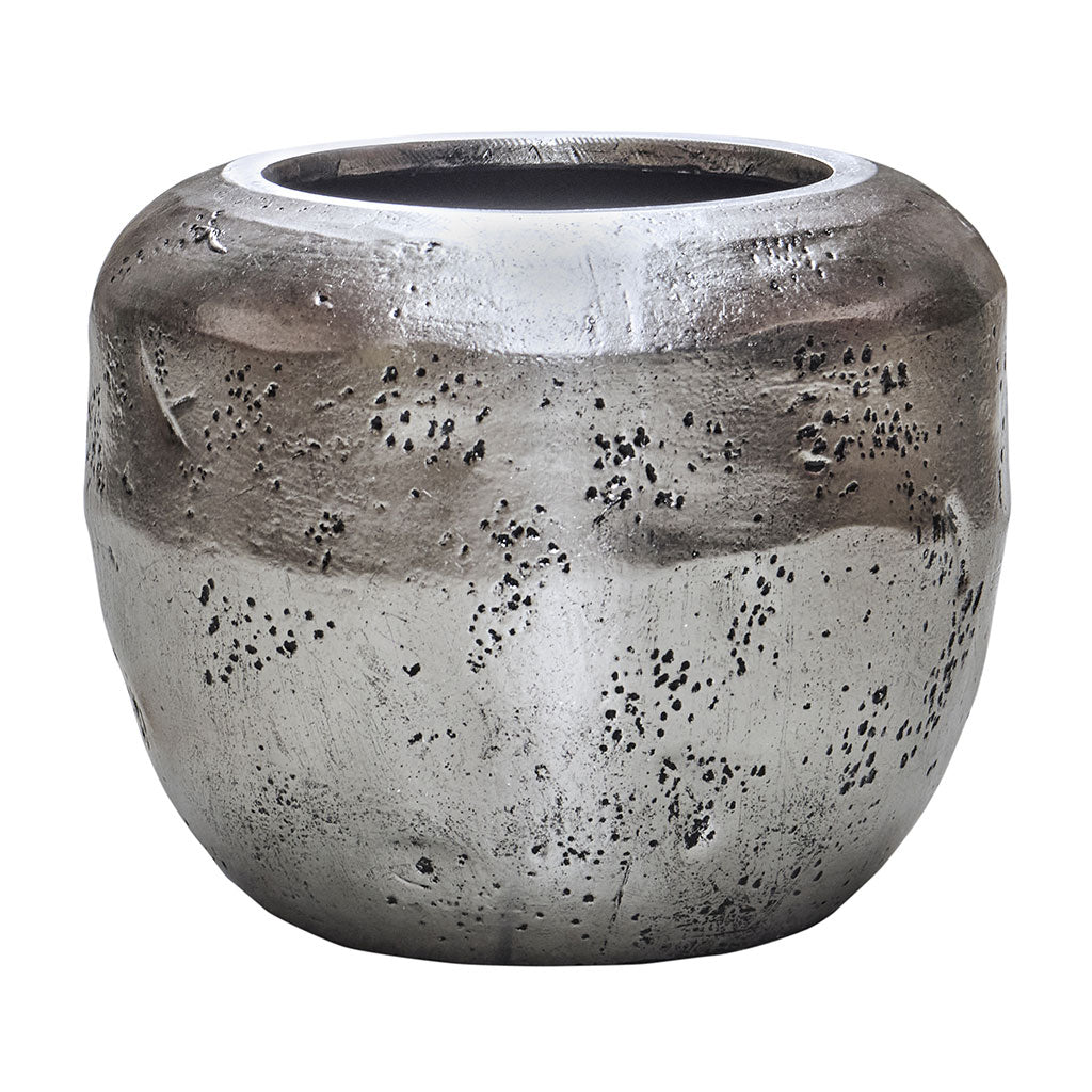 Opus Raw Couple Planter - Silver