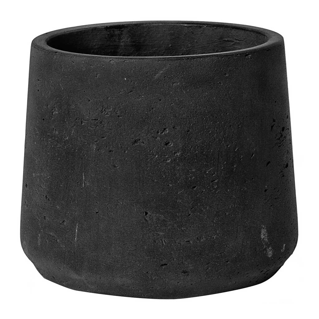 Patt Plant Pot - Black Washed S