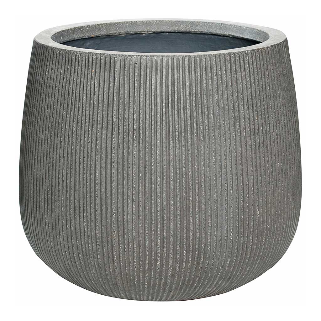 Pax Planter Ridged - Dark Grey