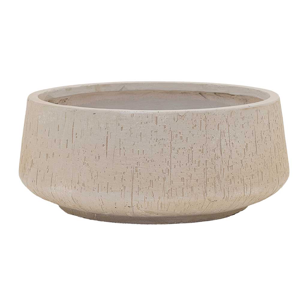 Raindrop Bowl Planter - Stone 44cm