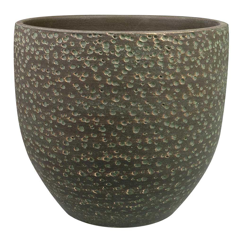 Rinca Plant Pot - Shiny Green Large