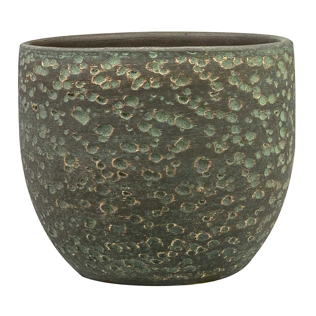 Rinca Plant Pot - Shiny Green - XSmall