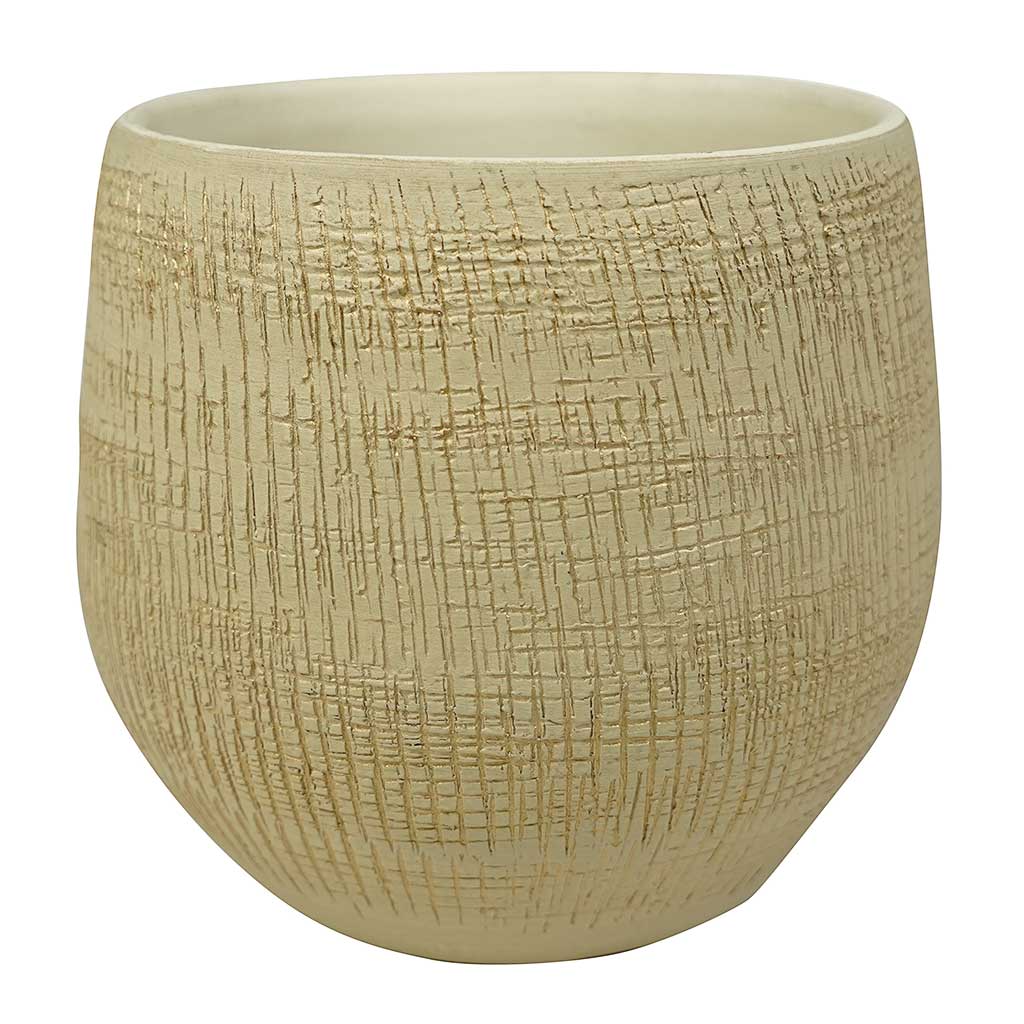 Ryan Plant Pot - Sand Gold - Medium