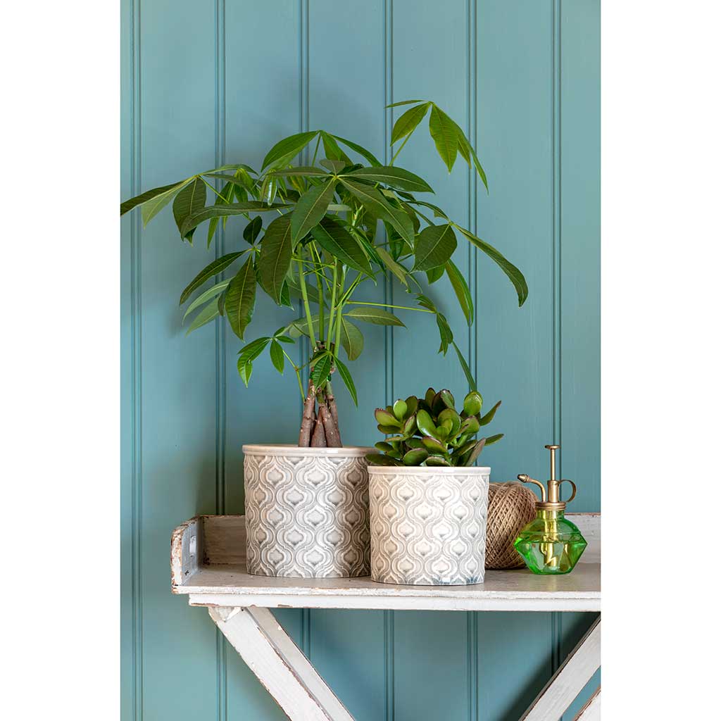 Venetian Plant Pots - Grey